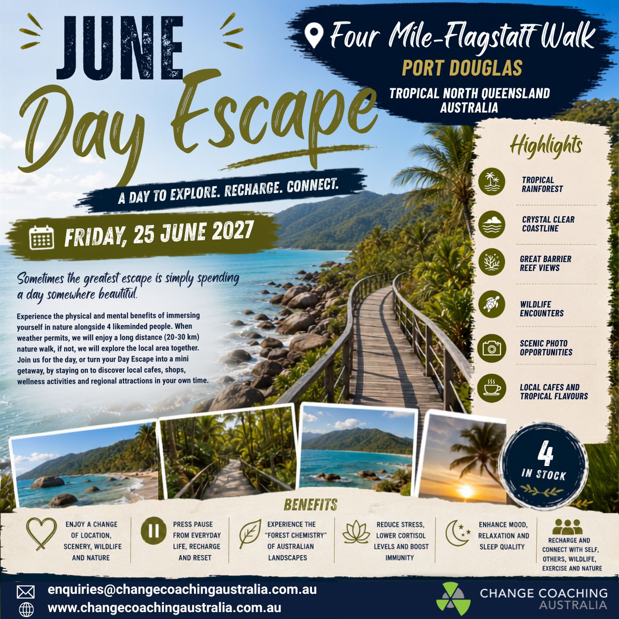 25 JUNE 2027 DAY ESCAPE - PORT DOUGLAS, QLD