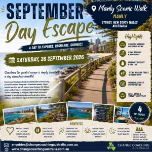 26 SEPTEMBER 2026 DAY ESCAPE - MANLY, NSW